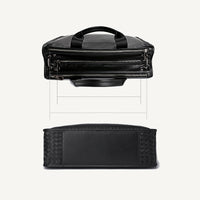 Men's sheepskin woven briefcase