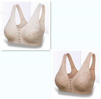 Vest Style Large Size Front Button Bra Without Steel Ring