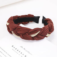 European And American Twist Braid Metal Chain Headband