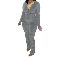 Autumn And Winter Fashion Casual Pleated Jumpsuit
