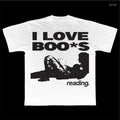 Short-sleeve T-shirt With A Punk Harajuku-style Graphic Print