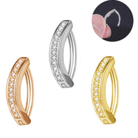 Minimalist And Personalized Female Navel Ring Puncture