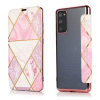Suitable For S20 S21 S20FE NOTE20 A51A21S Marble Hot Stamping Leather Case