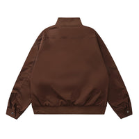 Loose Casual American Street Solid Color Long Sleeve Pilot Coat