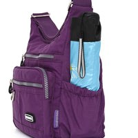 Nylon Womens Water-resistant Crossbody Bag