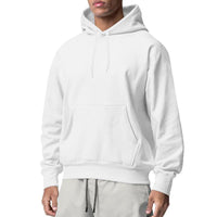 European And American Men's Sports Solid Color Fleece Sweater Hoodie