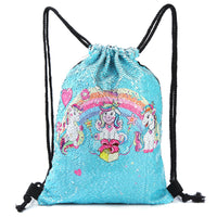Backpack children cartoon drawstring school bag