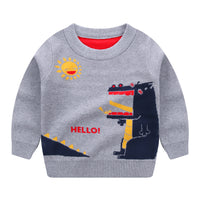 Boys cotton double-layer trendy fan warm sweater