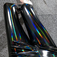 Spring and autumn thin section leggings female high waist sexy tight and lengthen XL magic color patent leather bright leather pu leather pants trousers