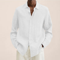 Men's Autumn New Casual Cotton Linen Shirt