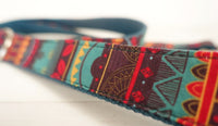 Colored pattern traction rope