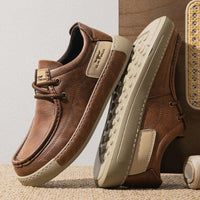 New Autumn Business British Leather Shoes Men's Casual Sports Slip-on