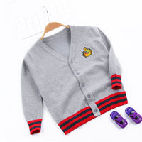 Children's embroidery knitted sweater