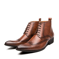 Men's fashionable patterned Martin boots