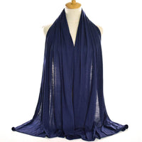 Monochrome mercerized cotton jersey scarf