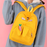 Literary nylon backpack