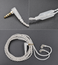 Silver-plated headphone upgrade cable