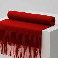 Autumn And Winter Scarf Solid Color Wool Scarf Thickened Men And Women