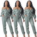Women's Streetwear Sexy Off Shoulder Jumpsuit
