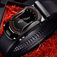 Men's leather belt