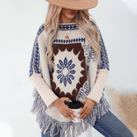 Women's Vintage Off-neck Pullover Shawl