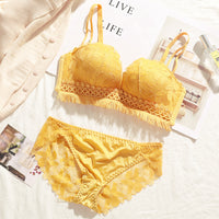 No steel ring gathered underwear set