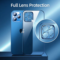 Transparent plating mirror anti-drop glass shell