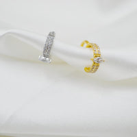 Titanium Steel European And American Entry Lux Full Diamond Earrings