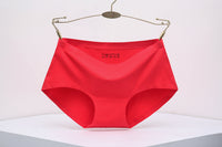 One Piece Seamless Women's Underwear Mid-waist Sexy Cotton Briefs