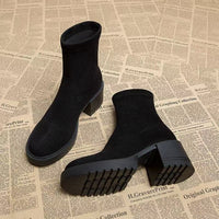 Brown Heeled Ankle Boots For Petite Women