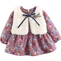 Girls skirt suit plus velvet baby and toddler