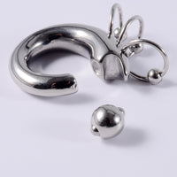 Stainless Steel Card Ball Nose Ring Hanging Ring Spring Earrings