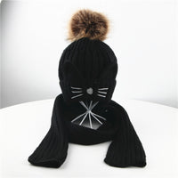 Knitted hat suit