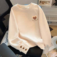 Loose-fitting Casual Pullover Base Layer With Fleece Lining For Warmth