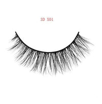 3D mink eyelashes 3 pairs of natural fiber long false eyelashes