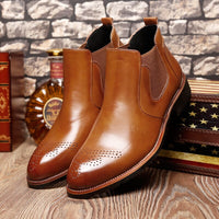 Fashion Retro Carved Warmth Men's Martin Boots