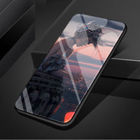 Ghost knife cartoon all-inclusive edge tempered glass shell