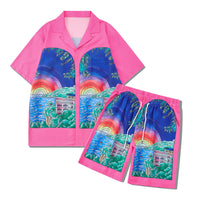Beach Men And Women Short Sleeve Shirt Outfit