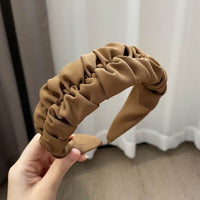 Vintage Pleated Wide Edge Hair Band
