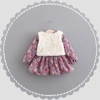Girls skirt suit plus velvet baby and toddler