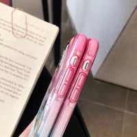 Compatible with Apple , Cute dog gradient phone case