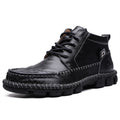 High-Top Tooling Short Boots Men's All-Match Leather Shoes