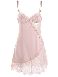 Sexy Pajama lace water soluble splicing nightdress