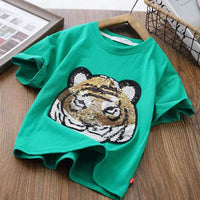 Panda Boys Short Sleeve T-Shirt Half Sleeve Top