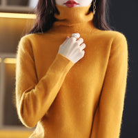 High Neck Inner Wear Loose Cashmere Knitted Bottoming Shirt