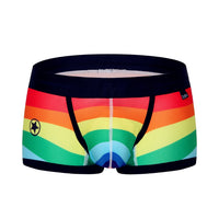 Men's Quick-drying Rainbow Stripes Boyshorts