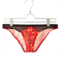 Men's Breathable Low Waist Star Printed Briefs