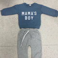 Children's Fashion Letter Print Sweatshirt Suit