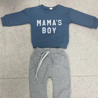 Children's Fashion Letter Print Sweatshirt Suit
