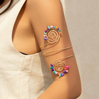 Gravel Ring Beaded Opening Bracelet